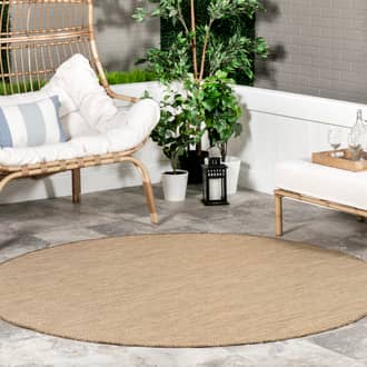 6' 7" Sandra Solid Transitional Indoor/Outdoor Rug secondary image