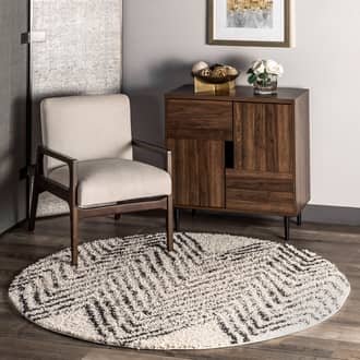 8' Moroccan Chevron Tassel Rug secondary image