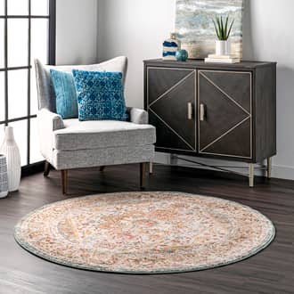 8' Fading Herati Medallion Rug secondary image