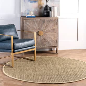 8' Checker Weave Seagrass Rug secondary image