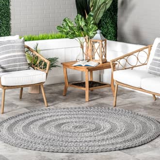 6' Braided Texture Indoor/Outdoor Rug secondary image