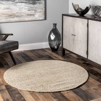 8' Handwoven Jute-Blend Rug secondary image
