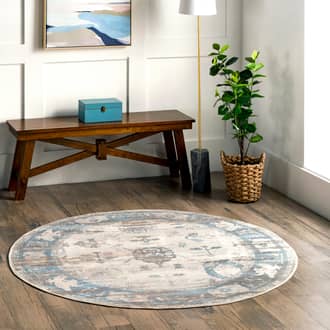5' Distressed Foliage Rug secondary image
