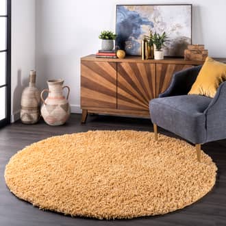 6' Solid Shag Rug secondary image