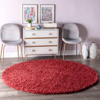 6' Solid Shag Rug secondary image