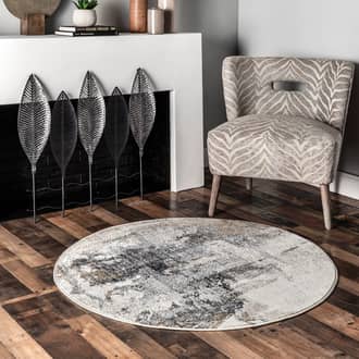 6' Splattered Abstract Rug secondary image