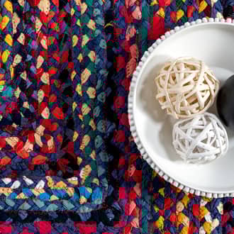 6' Bohemian Chindi Braided Rug secondary image