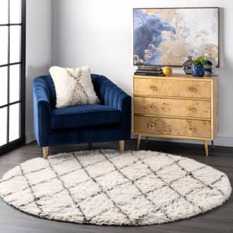 8' Wool Moroccan Shag Rug secondary image