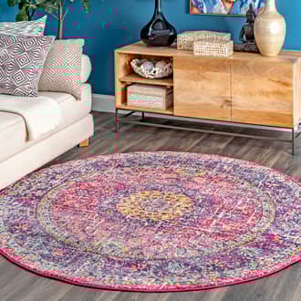 6' Distressed Persian Rug secondary image
