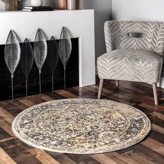 4' Faded Star Petal Emblem Rug secondary image