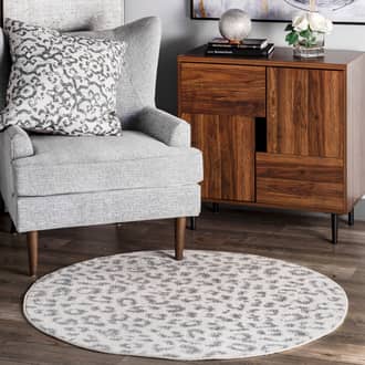 6' Coraline Leopard Printed Rug secondary image