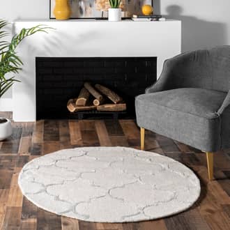 8' Janelle Wool Trellis Rug secondary image