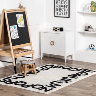 6' Alphabet Nursery Washable Rug secondary image
