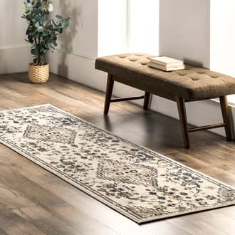 Rugs USA Gray Chroma Carmen Floral Bordered rug - Southwestern Runner 2 8