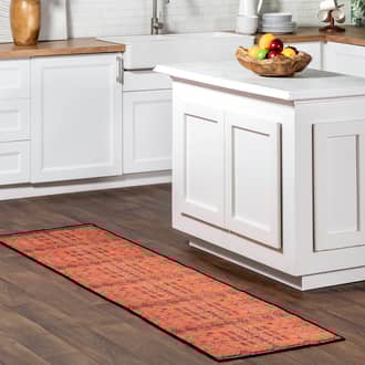 2' x 8' Christine Washable Paneled Rug secondary image