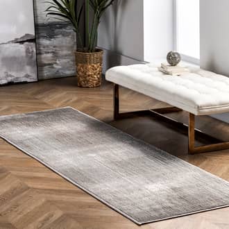 Rugs USA Gray Cragford Striated Vintage rug - Contemporary Runner 2 8 x