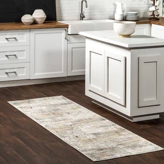 Rugs USA Beige Cragford Cindy Collaged Pinstriped rug - Contemporary Runne