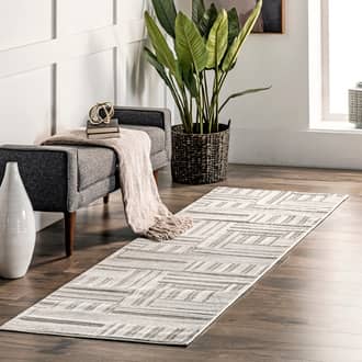 Rugs USA Gray Cragford Lucy Abstract Pinstripes rug - Contemporary Runner 