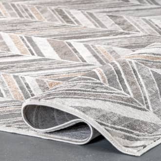 Rugs USA Beige Cragford Evy Chevron Banded rug - Contemporary Runner 2 8
