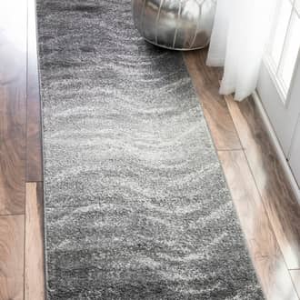 2' 6" x 12' Hazy Waves Rug secondary image