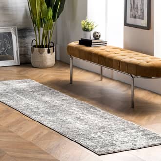 2' 6" x 12' Ruby Distressed Mist Rug secondary image