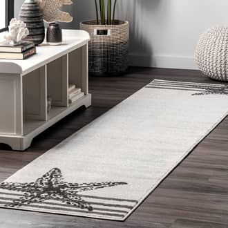 2' x 6' Starfish and Stripes Rug secondary image