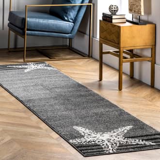 2' x 6' Starfish and Stripes Rug secondary image