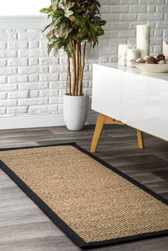 2' 6" x 6' Seagrass with Border Rug secondary image