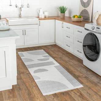 2' 6" x 8' Abby Washable Geometric Rug secondary image