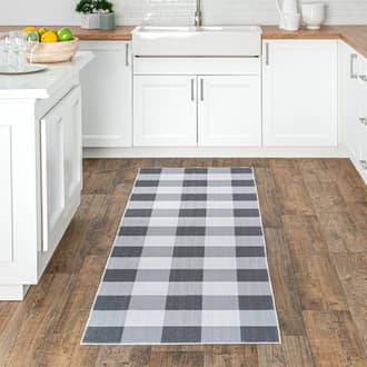 2' 6" x 10' Alanna Buffalo Plaid Washable Rug secondary image