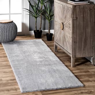 2' 6" x 6' Washable Solid Shag Rug secondary image