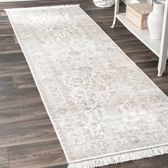 2' 8" x 8' Fading Floral Fringe Rug secondary image