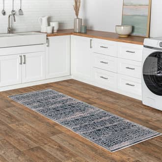 2' 6" x 8' Tinsley Bordered Linework Washable Rug secondary image