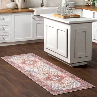 2' 6" x 8' Sammie Vintage Medallion Washable Rug secondary image