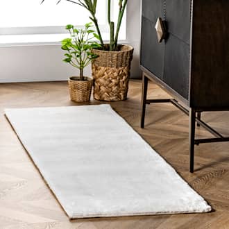 2' 6" x 8' Faux Rabbit Shag Rug secondary image