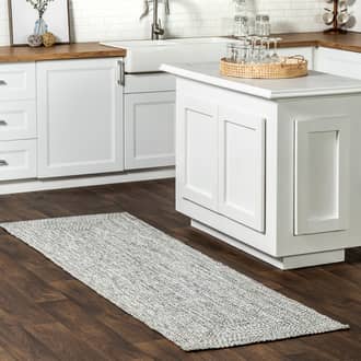 2' 6" x 12' Handmade Braided Indoor/Outdoor Rug secondary image