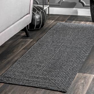 2' 6" x 12' Handmade Braided Indoor/Outdoor Rug secondary image