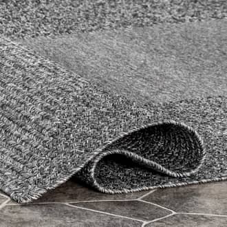 Striped Border Braided Indoor/Outdoor Rug secondary image