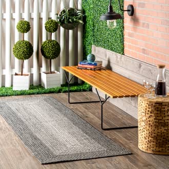 2' 6" x 8' Braided Gradience Indoor/Outdoor Rug secondary image