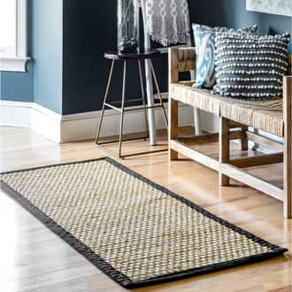 2' 6" x 6' Checker Weave Seagrass Rug secondary image