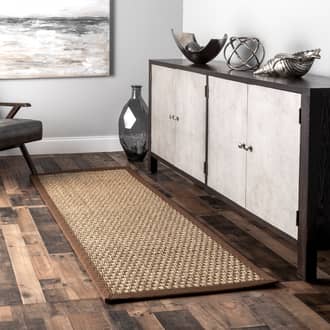 2' 6" x 6' Checker Weave Seagrass Rug secondary image