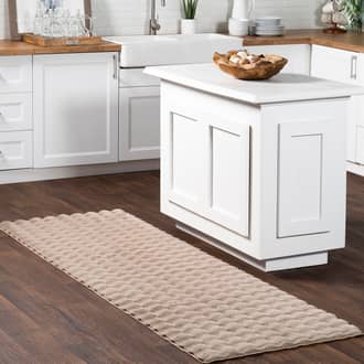 2' 6" x 8' Ivana Checkered Plush Cloud Washable Rug secondary image