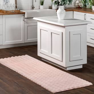 2' 6" x 8' Ivana Washable Soft Faux Rabbit Rug secondary image