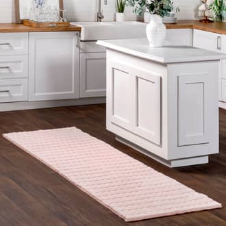 2' 6" x 8' Milazia Washable Honeycomb Faux Rabbit Rug secondary image