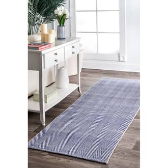 2' 6" x 8' Herringbone Cotton Flatwoven Rug secondary image