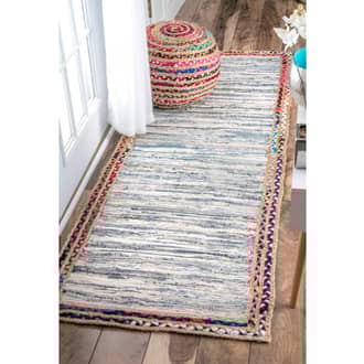 2' 6" x 8' Braided Rag Rug secondary image