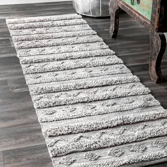 2' 6" x 6' Textured Banded Rug secondary image