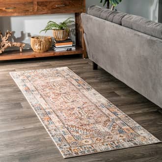 2' 6" x 12' Distressed Medallion Rug secondary image