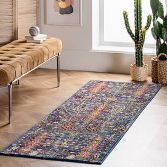 2' 6" x 6' Floral Fringed Rug secondary image