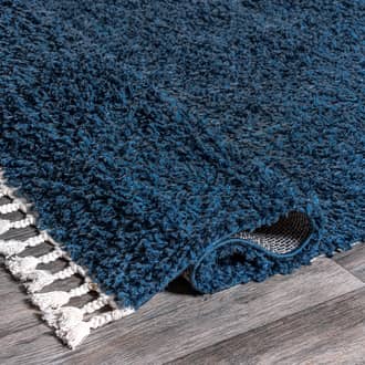 2' 6" x 12' Dream Solid Shag with Tassels Rug secondary image